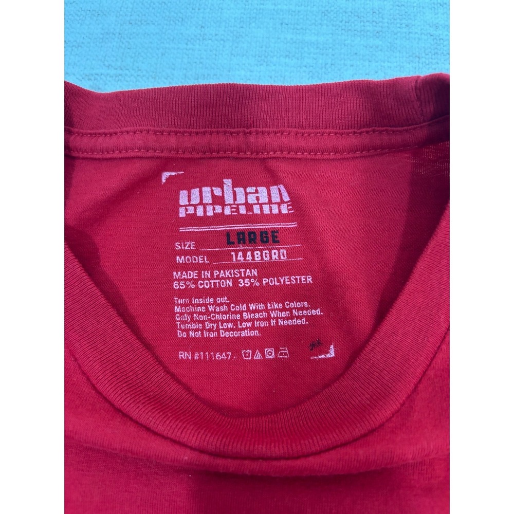 Urban Pipeline Graphic Tee Mens Large Red Excellent Santa Is My Ho-Ho-Homeboy - Picture 2 of 6